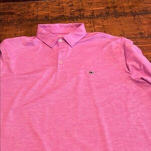 Vineyard Vines Pink Polo Shirt Classic Design